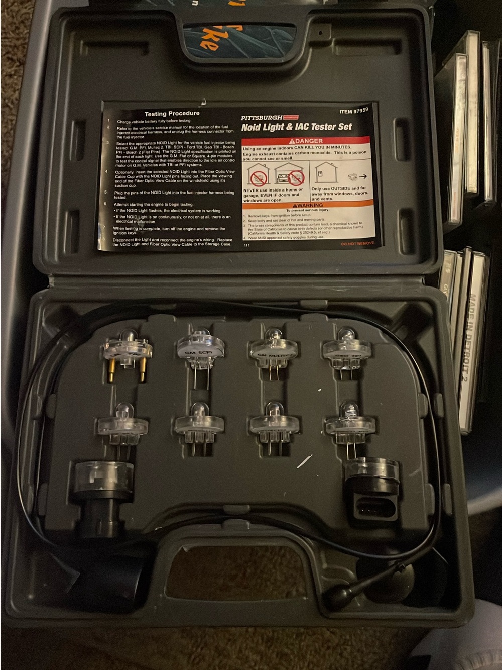 Portable Noid Light & IAC Tester Set - Clear/Black